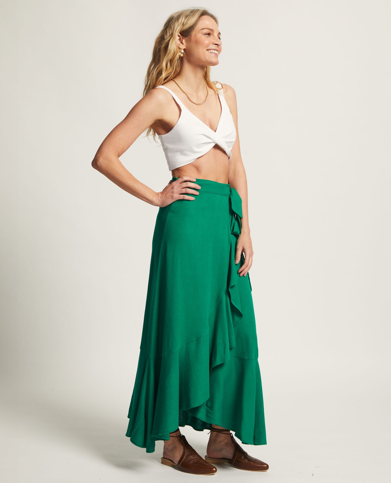 Aleyna | Frill Maxi Skirt