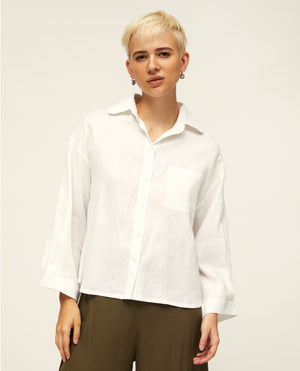 Harper Core | Oversized Button Front Shirt
